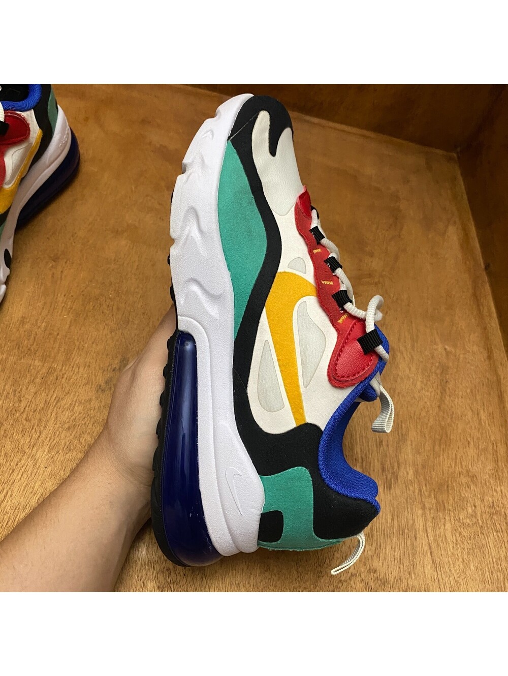 Nike Air Max 270 React Shoes Youth Size 6.5 Y Multi Bauhaus Sneakers BQ0103-001 - Picture 12 of 15